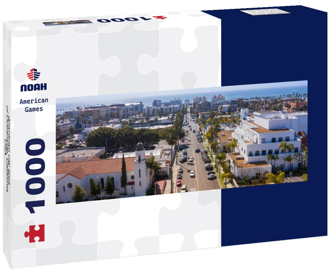 Noah Jigsaw Puzzle downtown city area of Oceanside, California, USA panorama 1000 pieces