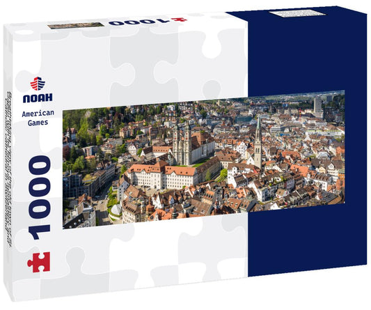 Noah Jigsaw Puzzle Breathtaking view of the old town of St. Gallen with its famous monastery and Catholic cathedral in Switzerland panorama 1000 pieces