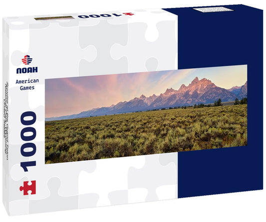 Noah Jigsaw Puzzle Sunrise at the Grand Teton National Park. Wyoming. United States panorama 1000 pieces