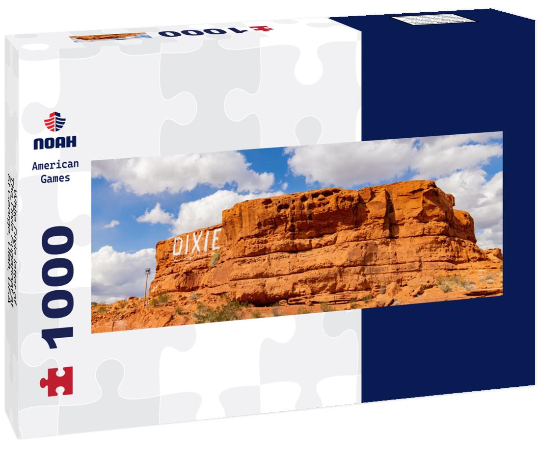 White Dixie letter of The Dixie Sugarloaf at St George, Utah, USA 1000pc Panoramic Puzzle