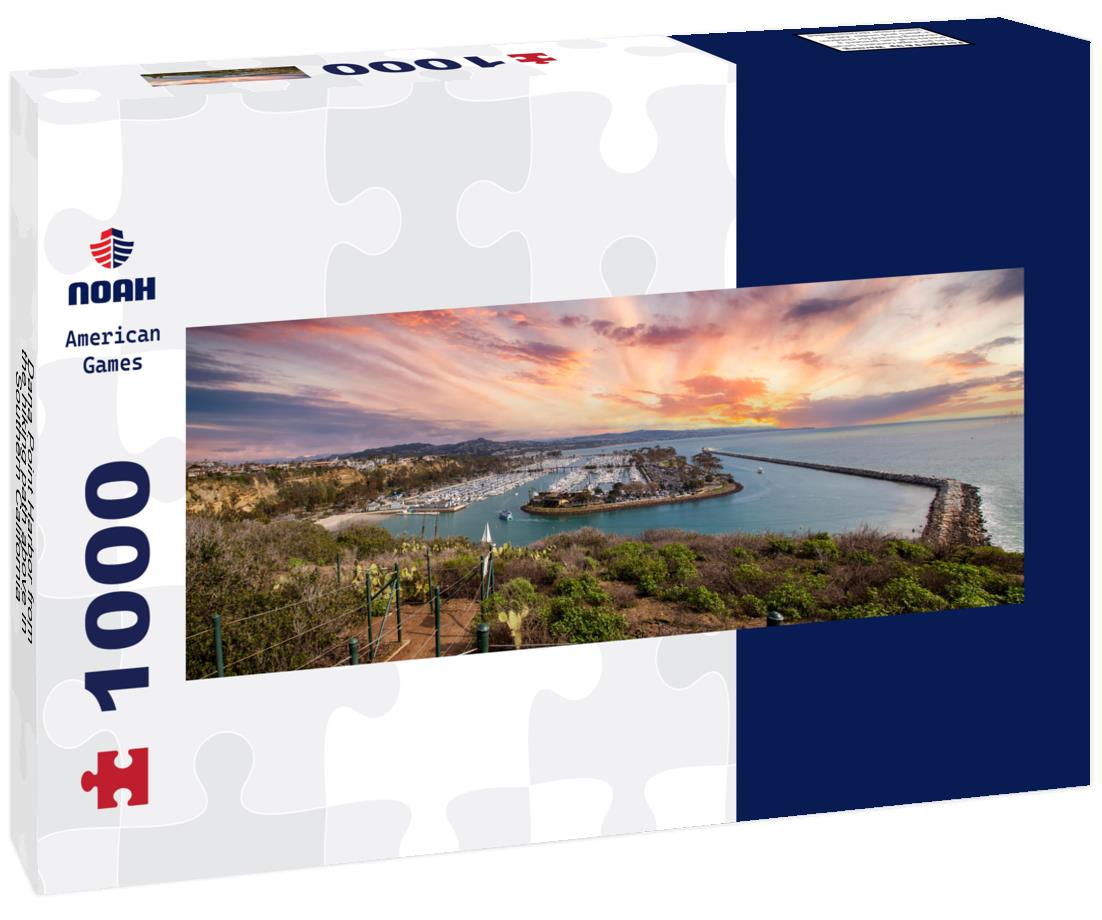 Noah Jigsaw Puzzle Dana Point Harbor from the hiking path above in Southern California, USA on a sunny day panorama 1000 pieces