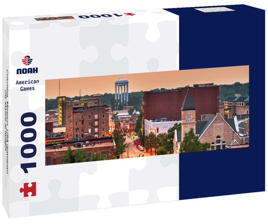 Noah Jigsaw Puzzle Columbia, Missouri, USA downtown city skyline at twilight panorama 1000 pieces