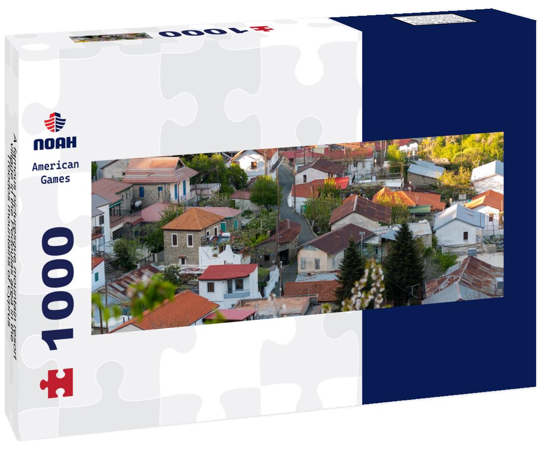Noah Jigsaw Puzzle A famous picturesque mountain resort village in the Pedoulas area in the Troodos mountains of Cyprus panorama 1000 pieces