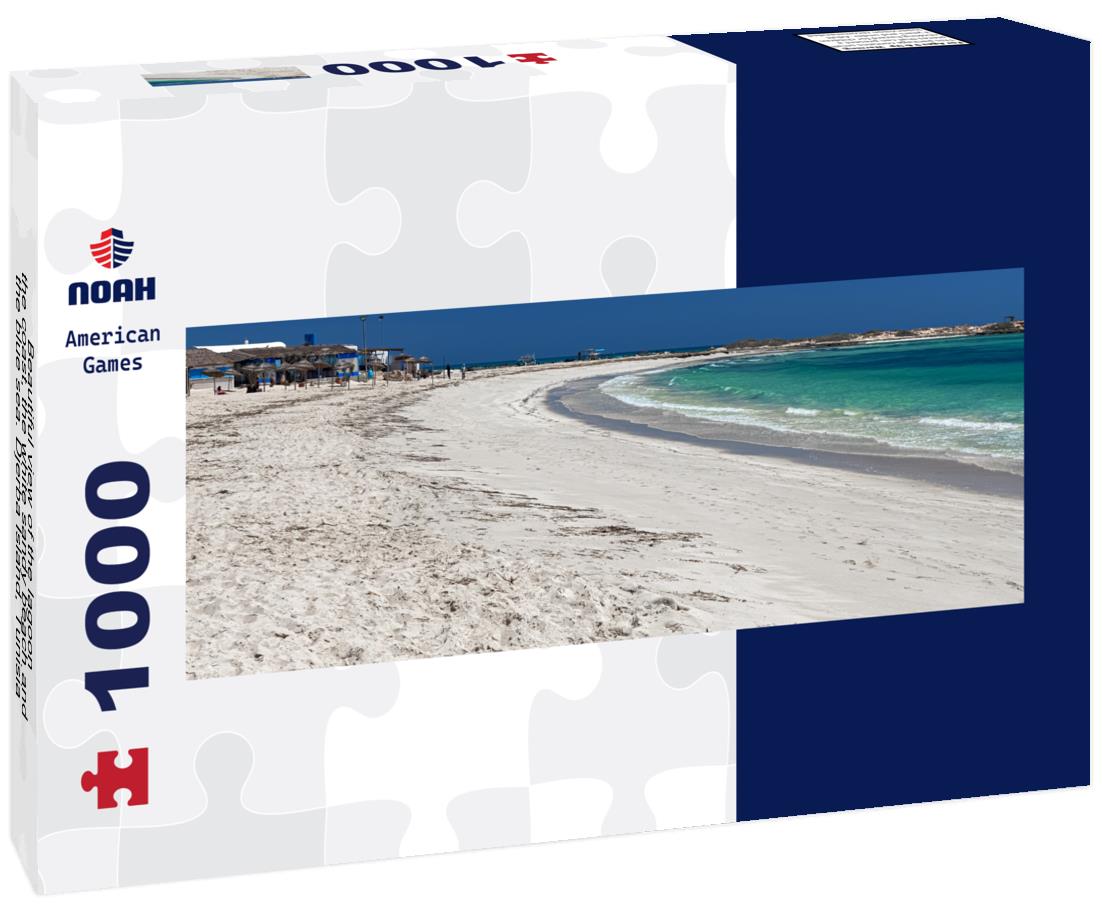 Noah Jigsaw Puzzle Beautiful view of the lagoon, the coast, the white sandy beach and the blue sea. Djerba Island, Tunisia panorama 1000 pieces
