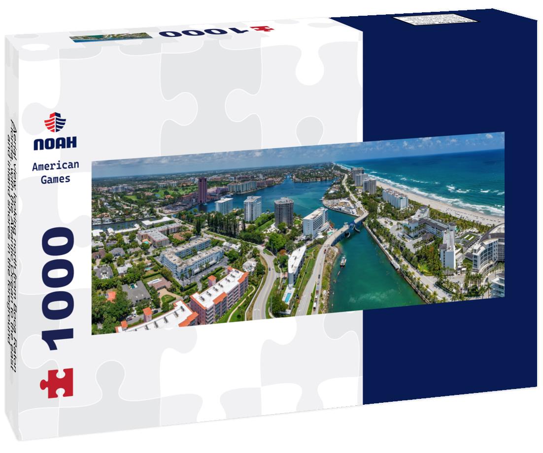Noah Jigsaw Puzzle Aerial view looking north from Boca Raton, Florida, with the Atlantic Ocean to the east and inland shores in the foreground panorama 1000 pieces