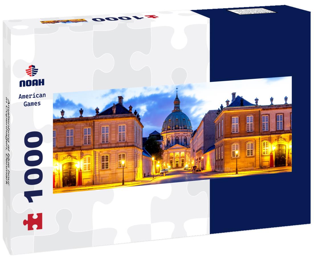 Noah Jigsaw Puzzle Amalienborg at blue hour in Copenhagen, Denmark panorama 1000 pieces