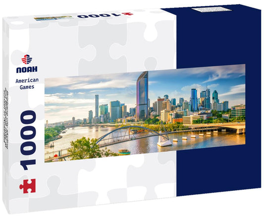 Noah Jigsaw Puzzle Brisbane city skyline and Brisbane river at sunset in Australia panorama 1000 pieces