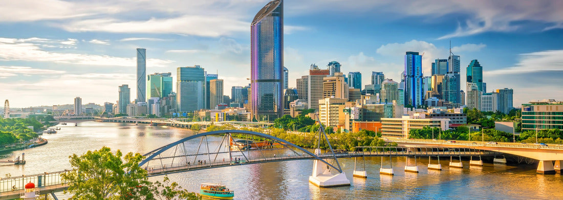 Noah Jigsaw Puzzle Brisbane city skyline and Brisbane river at sunset in Australia panorama 1000 pieces
