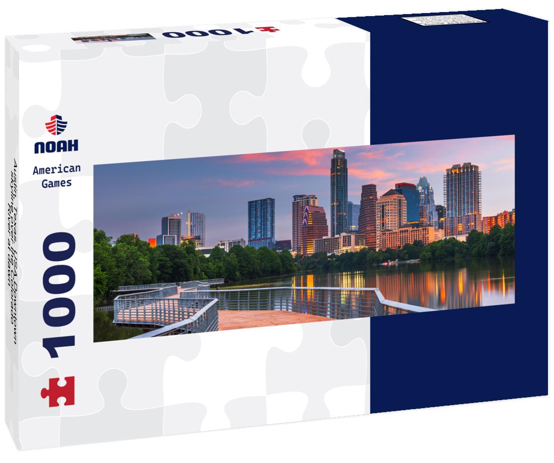 Noah Jigsaw Puzzle Austin, Texas, USA Downtown skyline over the Colorado River at dawn panorama 1000 pieces