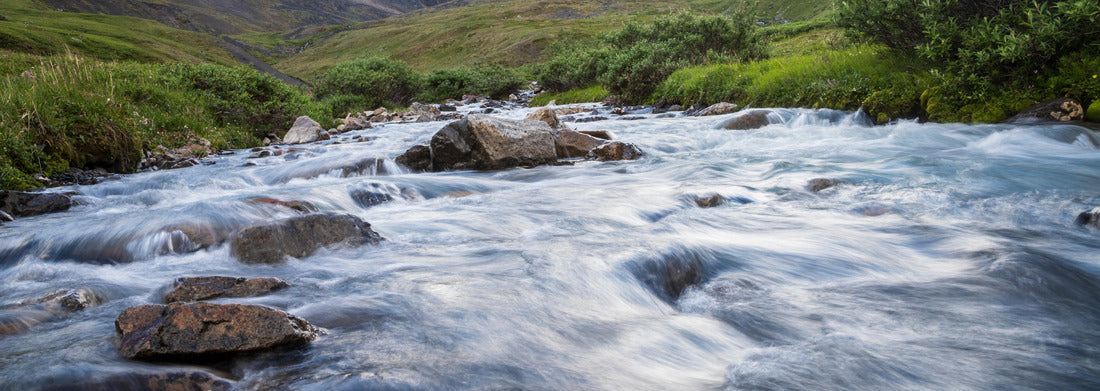 Noah Jigsaw Puzzle A stream flowing in the summer time in Gates of the Arctic National Park (Alaska), the least visited national park in the United States panorama 1000 pieces