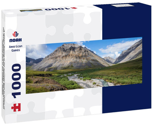 Noah Jigsaw Puzzle A stream flowing in the summer time in Gates of the Arctic National Park (Alaska), the least visited national park in the United States panorama 1000 pieces