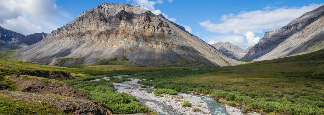 Noah Jigsaw Puzzle A stream flowing in the summer time in Gates of the Arctic National Park (Alaska), the least visited national park in the United States panorama 1000 pieces