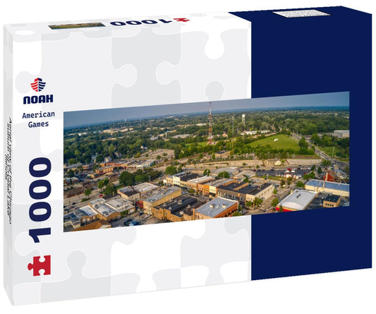 Noah Jigsaw Puzzle Aerial view of the Chicago suburb of Crystal Lake, Illinois panorama 1000 pieces