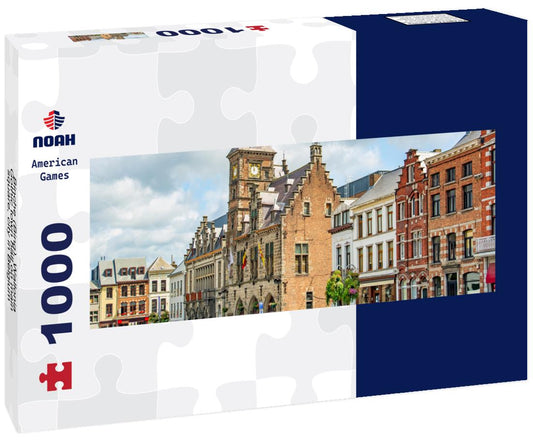 Noah Jigsaw Puzzle Binche (Bing), Wallonia, Gothic town hall on main square, city in Belgium panorama 1000 pieces