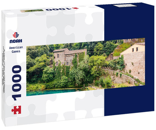 Noah Jigsaw Puzzle A view of the small village of Stifone, on the Nera river. Umbria, Terni, Italy panorama 1000 pieces