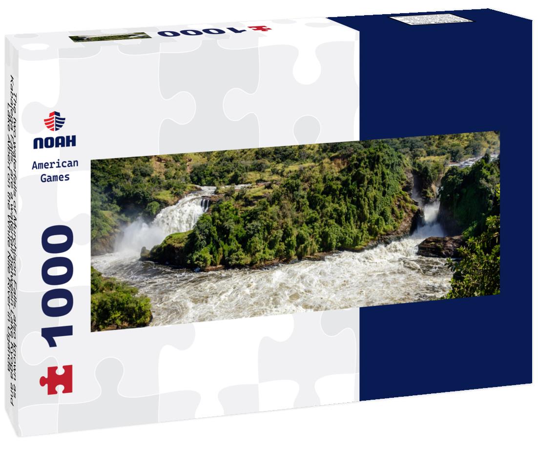 Noah Jigsaw Puzzle The two waterfalls of Murchison Falls, also known as Kabalega Falls, are a waterfall between Lake Kyoga and Lake Albert on the White Nile River in Uganda panorama 1000 pieces