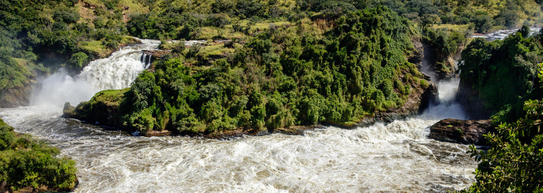 Noah Jigsaw Puzzle The two waterfalls of Murchison Falls, also known as Kabalega Falls, are a waterfall between Lake Kyoga and Lake Albert on the White Nile River in Uganda panorama 1000 pieces