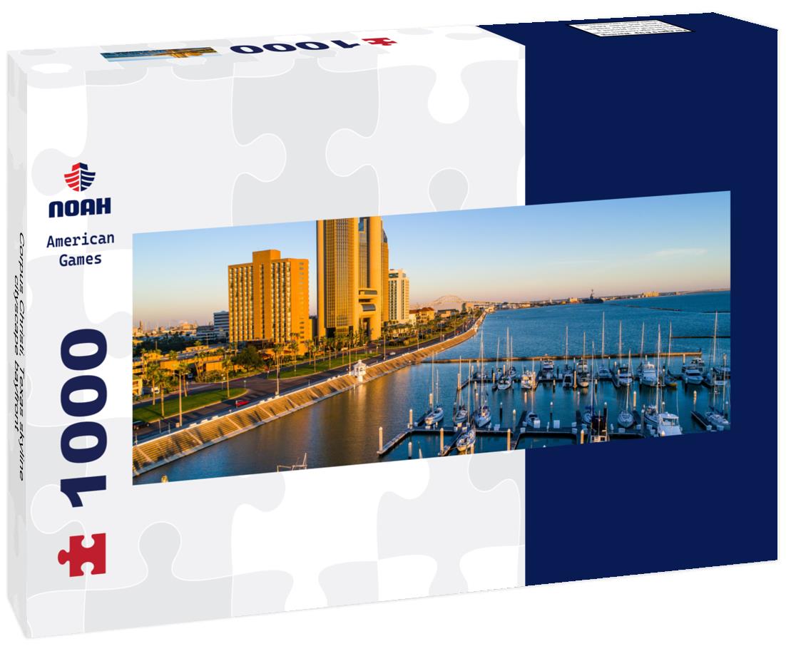 Noah Jigsaw Puzzle Corpus Christi, Texas skyline cityscape bayfront panorama 1000 pieces