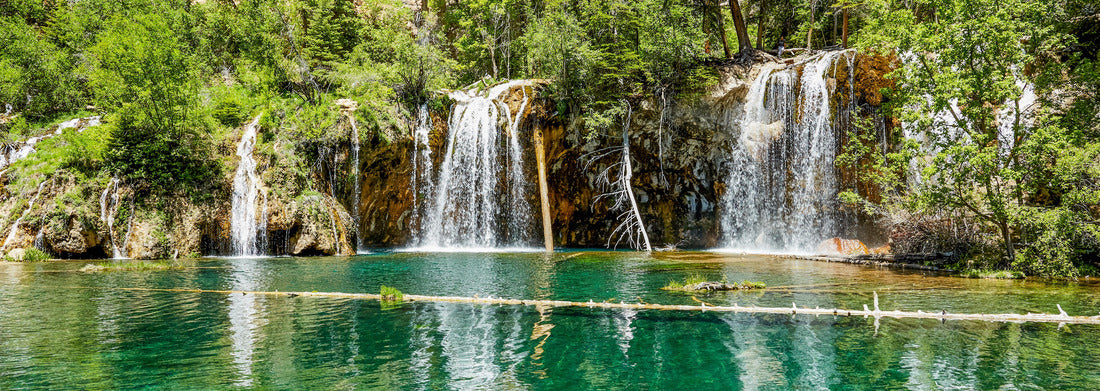 Noah Jigsaw Puzzle quiet scene of Hanging Lake Waterfall, Colorado, USA panorama 1000 pieces