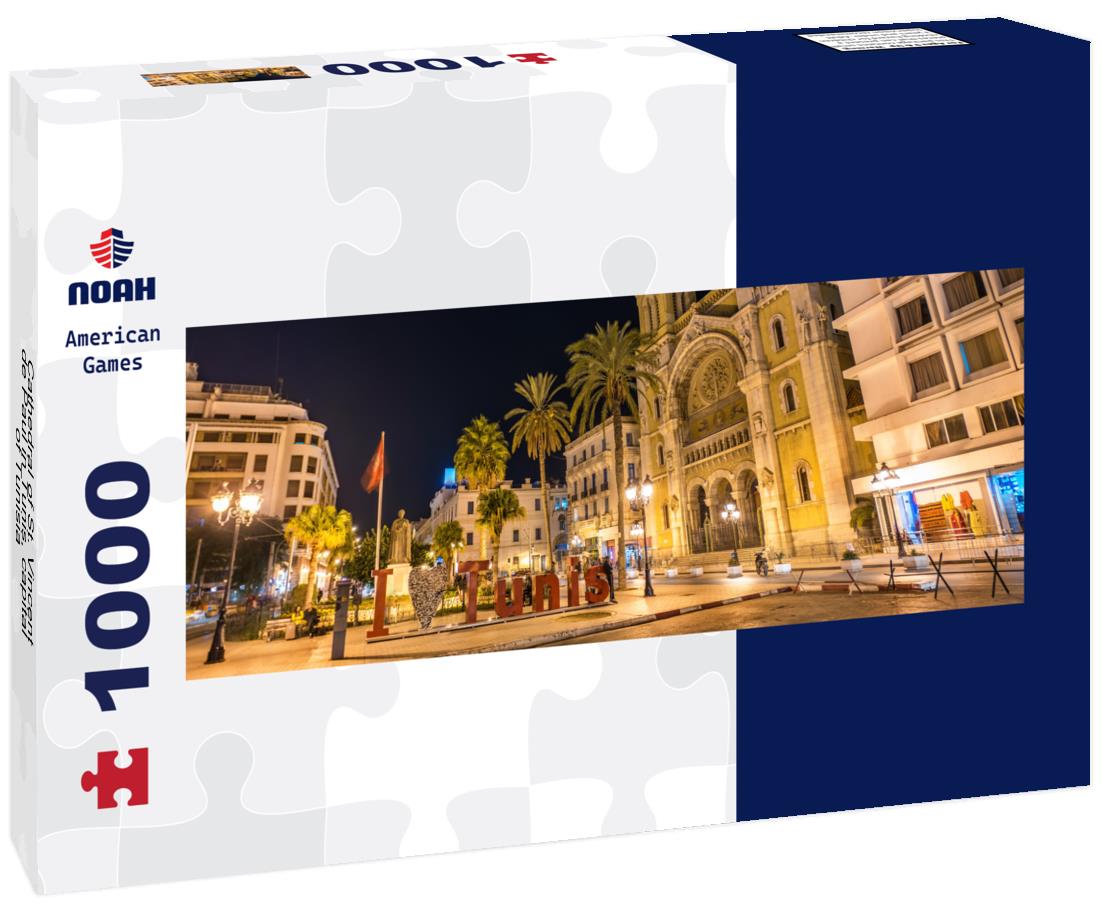 Noah Jigsaw Puzzle Cathedral of St. Vincent de Paul in Tunis, capital of Tunisia panorama 1000 pieces
