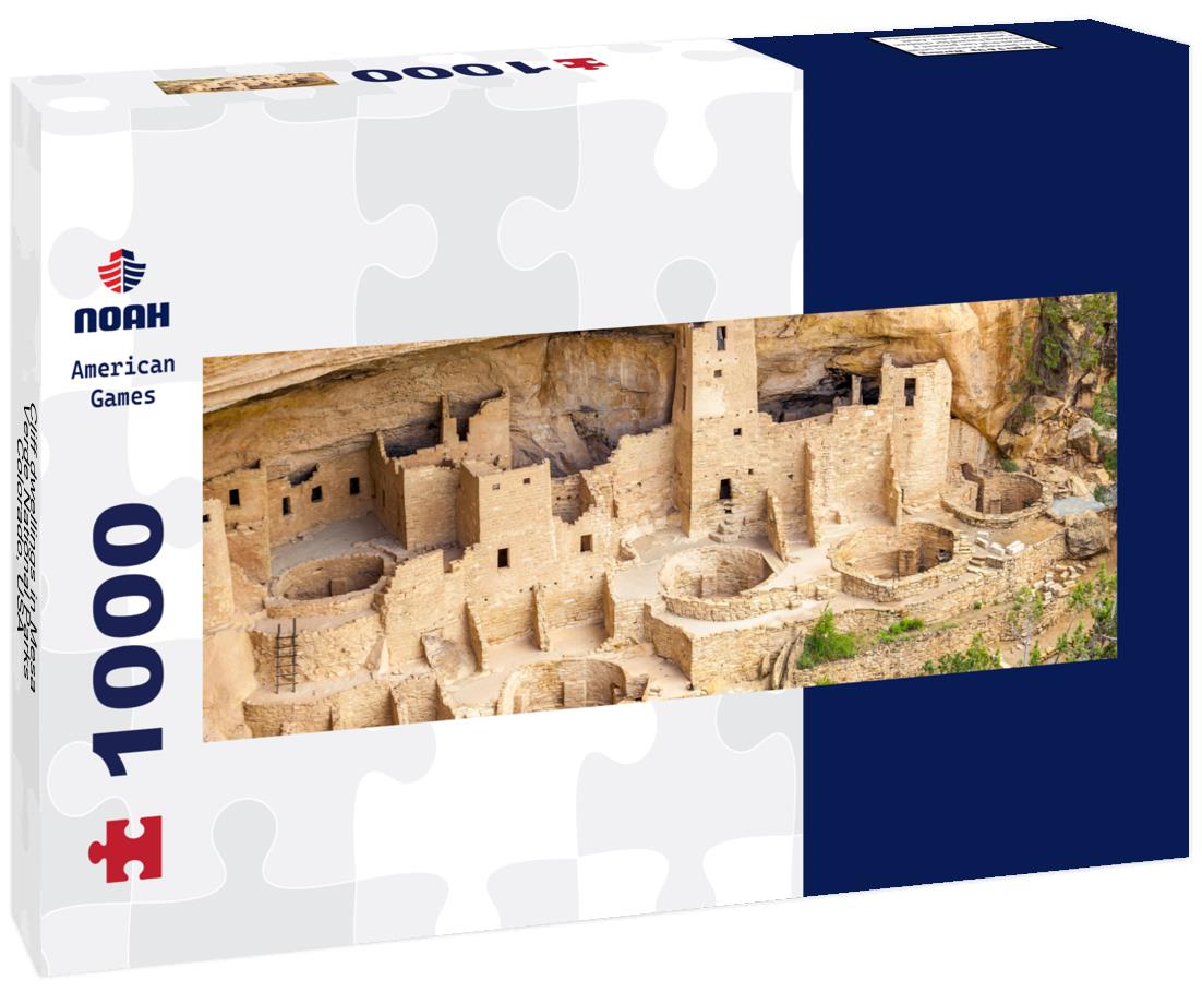 Noah Jigsaw Puzzle Cliff dwellings in Mesa Verde National Parks, Colorado, USA panorama 1000 pieces
