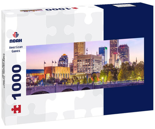 Noah Jigsaw Puzzle Indianapolis, Indiana, USA skyline on the White River panorama 1000 pieces