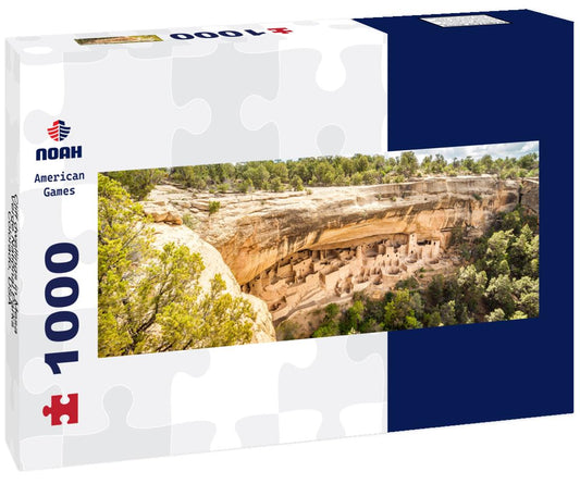 Noah Jigsaw Puzzle Cliff dwellings in Mesa Verde National Parks, Colorado, USA panorama 1000 pieces