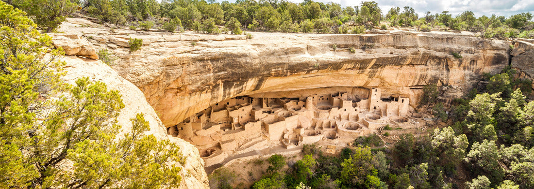 Noah Jigsaw Puzzle Cliff dwellings in Mesa Verde National Parks, Colorado, USA panorama 1000 pieces