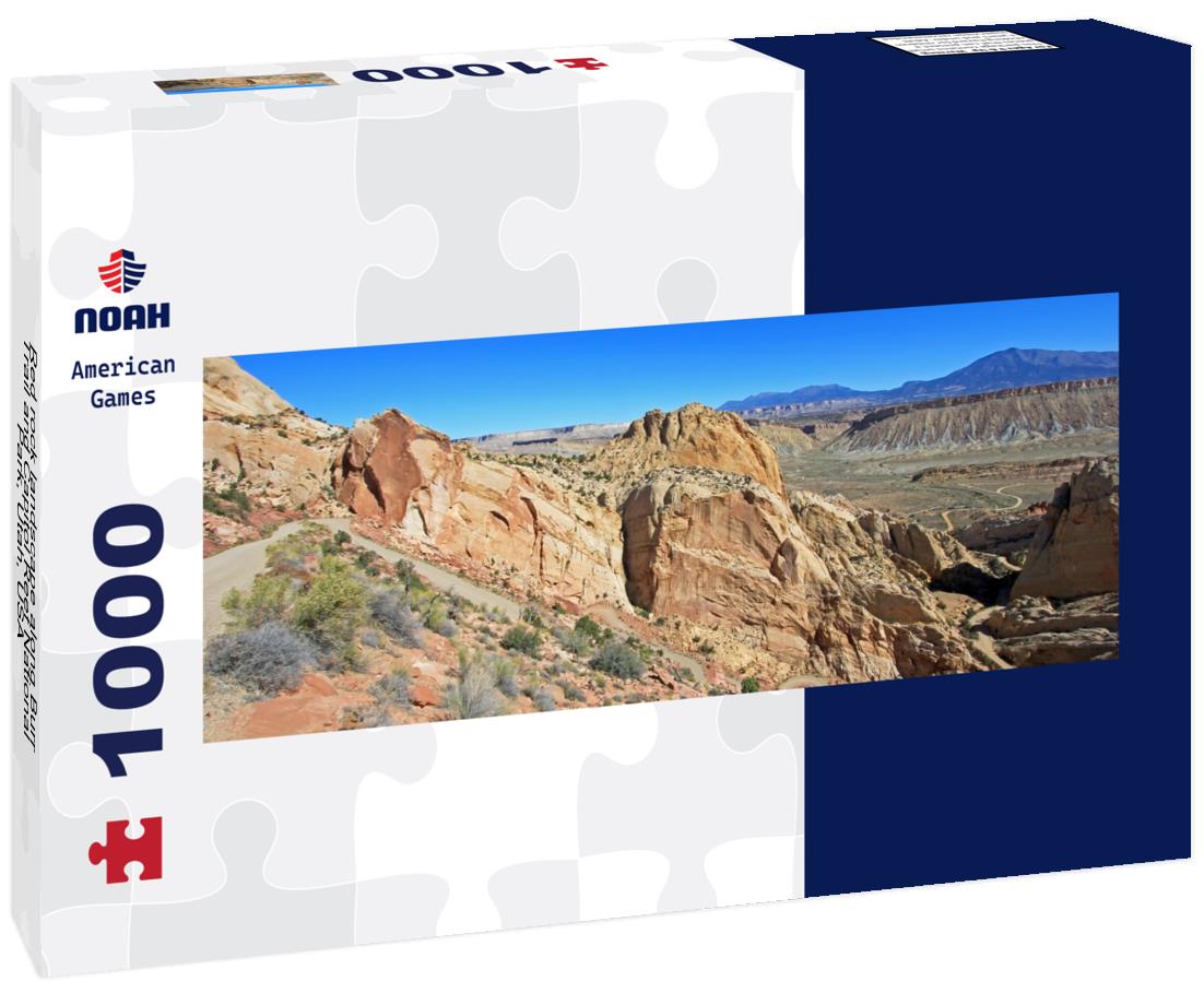 Noah Jigsaw Puzzle Red rock landscape along Burr Trail and Capitol Reef National Park, Utah, USA panorama 1000 pieces