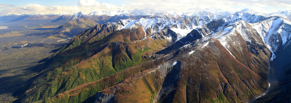 Wrangell-St.Elias NP,photographed from the plane, Alaska, USA 1000pc Panoramic Puzzle