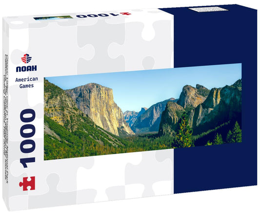 Noah Jigsaw Puzzle Classic Valley view in Yosemite National Park, California. The must-go attraction for tourists visiting California. Half dome panorama 1000 pieces
