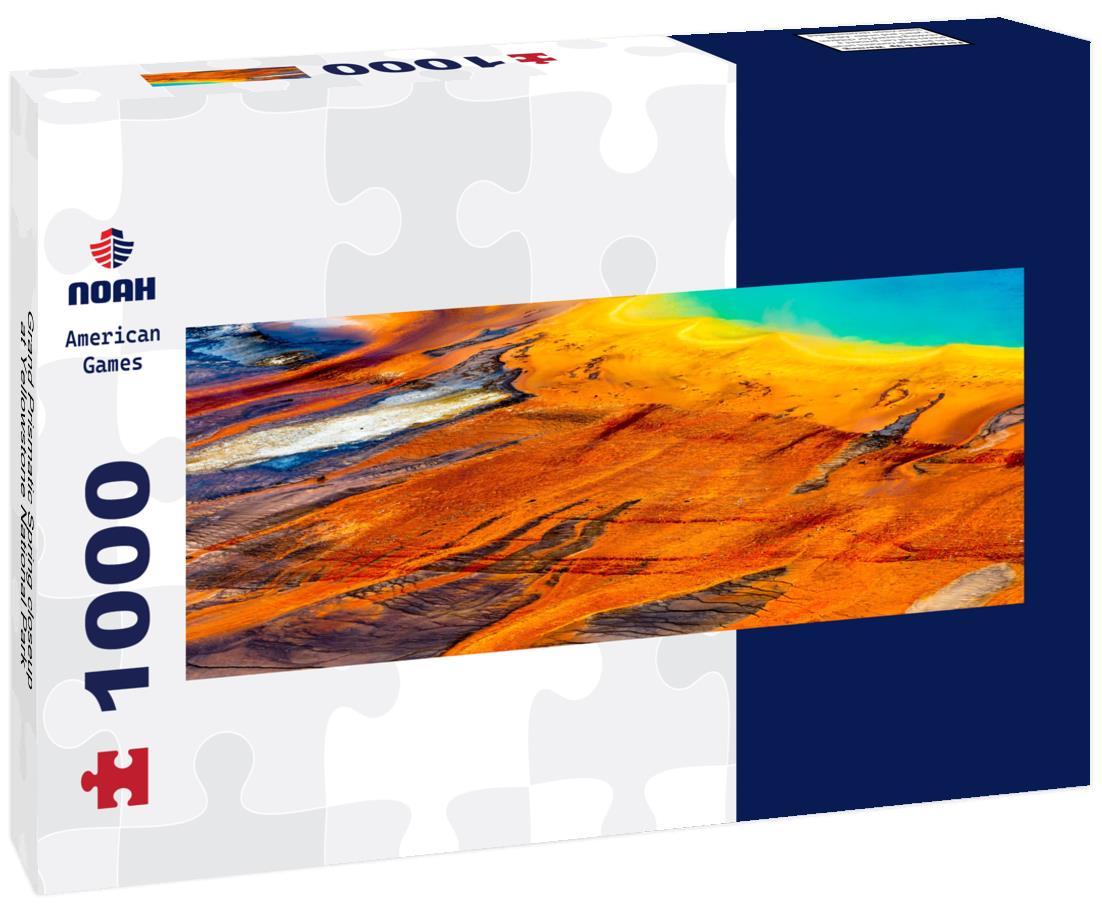 Noah Jigsaw Puzzle Grand Prismatic Spring closeup at Yellowstone National Park panorama 1000 pieces
