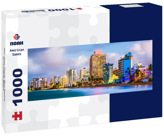 Noah Jigsaw Puzzle San Juan, Puerto Rico skyline on Condado Beach panorama 1000 pieces