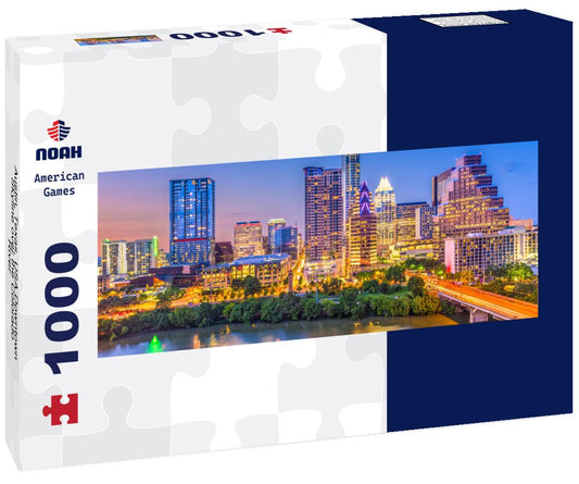 Noah Jigsaw Puzzle Austin, Texas, USA Downtown Skyline over the Colorado River panorama 1000 pieces