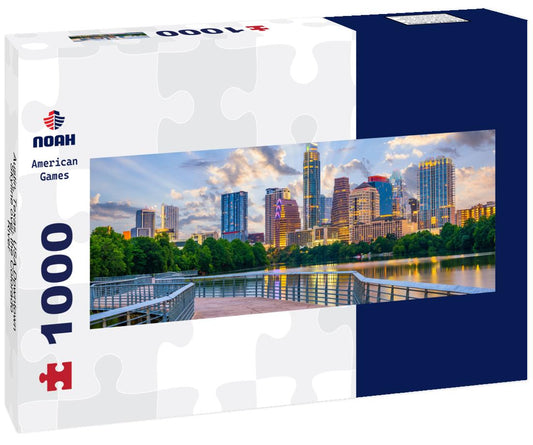 Noah Jigsaw Puzzle Austin, Texas, USA Downtown Skyline over the Colorado River panorama 1000 pieces