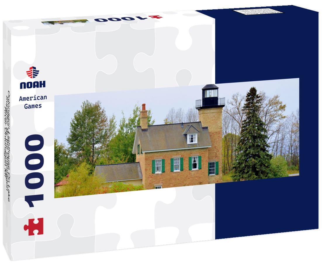 Noah Jigsaw Puzzle Ontonagon Lighthouse On Lake Superior By the Ontonagon River Ontonagon MI panorama 1000 pieces