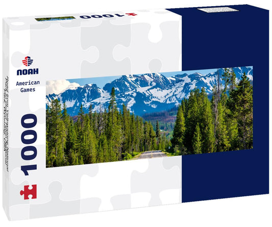 Noah Jigsaw Puzzle Road from Yellowstone National Park to Grand Teton National Park, Wyoming, USA panorama 1000 pieces