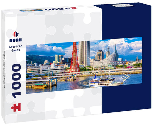 Noah Jigsaw Puzzle Kobe, Japan skyline at the port and tower panorama 1000 pieces