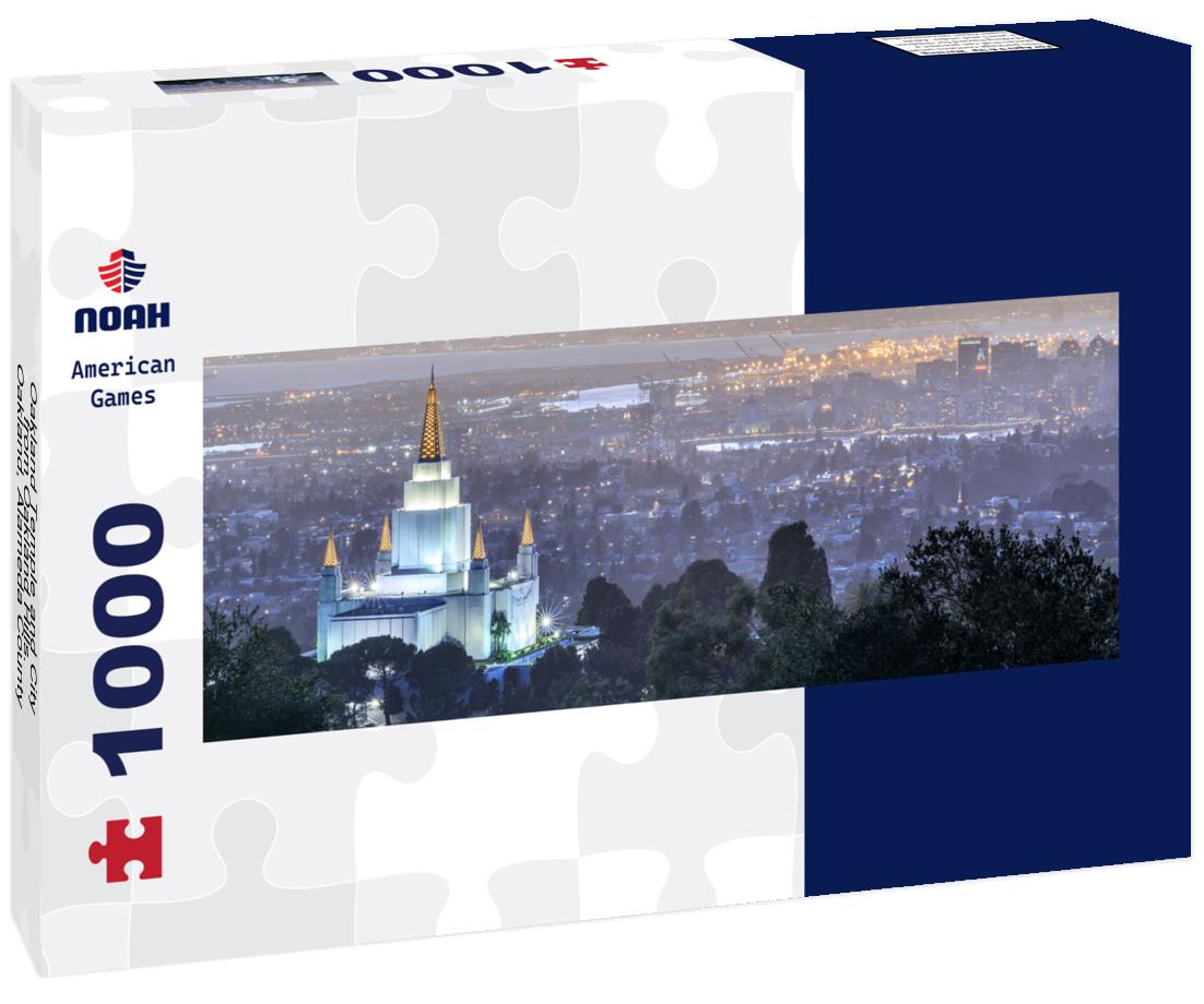 Noah Jigsaw Puzzle Oakland Temple and City from Oakland Hills. Oakland, Alameda County, California, USA panorama 1000 pieces