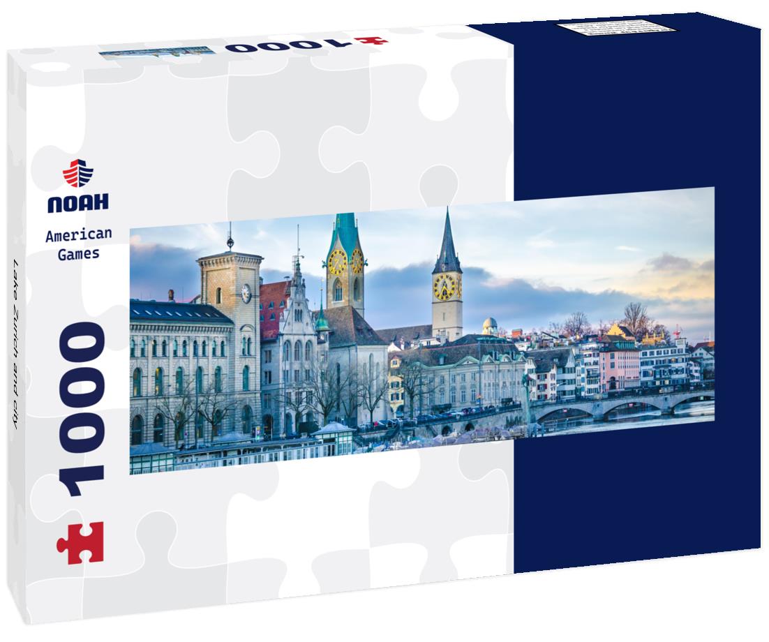 Noah Jigsaw Puzzle Lake Zurich and city panorama 1000 pieces