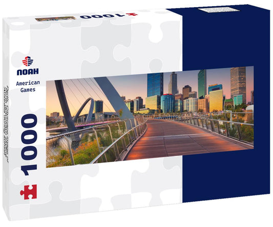 Noah Jigsaw Puzzle Perth. Cityscape image of Perth downtown skyline, Australia during sunset panorama 1000 pieces