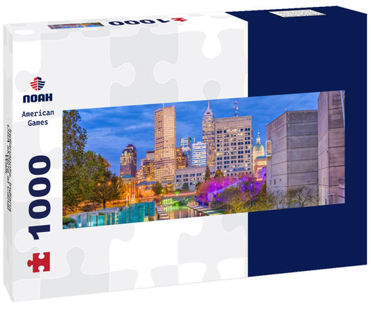Noah Jigsaw Puzzle Indianapolis, Indiana, USA skyline at Canal Walk panorama 1000 pieces