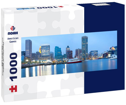 Noah Jigsaw Puzzle Downtown city skyline and Inner Harbor, Baltimore, Maryland, USA panorama 1000 pieces