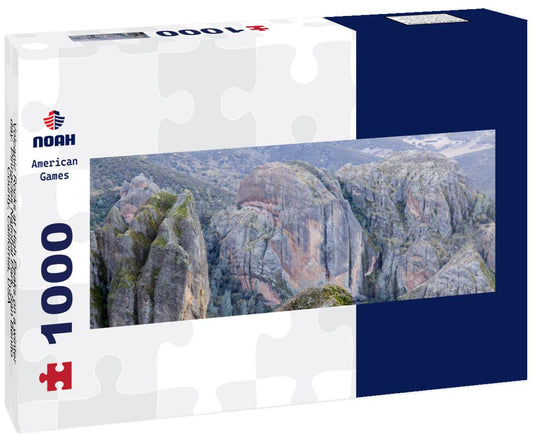 Noah Jigsaw Puzzle Volcanic Rocks at High Peaks on a winter day. Pinnacles National Park, San Benito County, California, USA panorama 1000 pieces