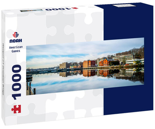 Noah Jigsaw Puzzle Westport CT Downtown Bridge panorama 1000 pieces
