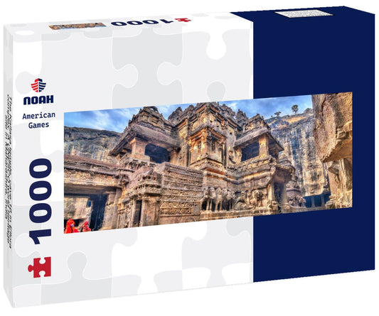 Noah Jigsaw Puzzle The Kailasa temple, cave 16 in Ellora complex. A UNESCO world heritage site in Maharashtra, India panorama 1000 pieces