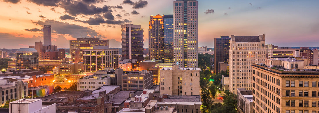 Noah Jigsaw Puzzle Birmingham, Alabama, USA downtown cityscape at dusk panorama 1000 pieces