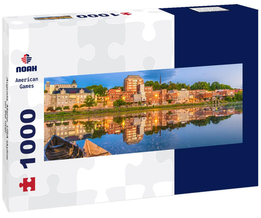 Noah Jigsaw Puzzle Augusta, Maine, USA skyline on the river panorama 1000 pieces