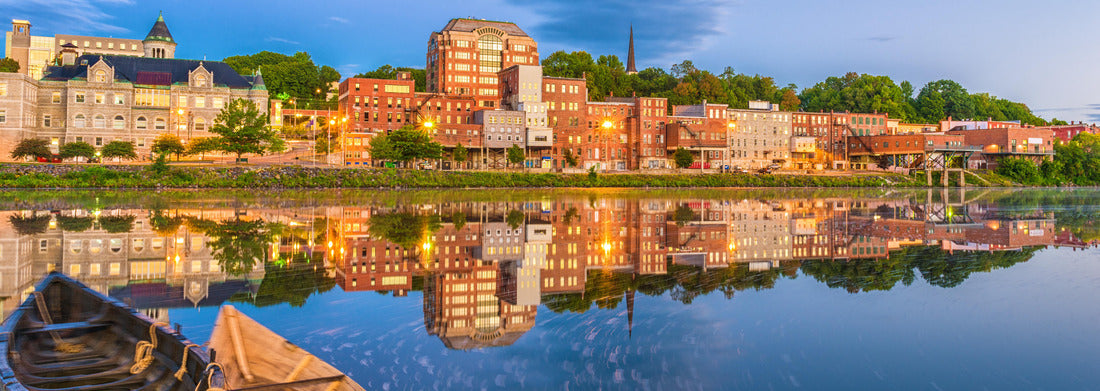 Noah Jigsaw Puzzle Augusta, Maine, USA skyline on the river panorama 1000 pieces