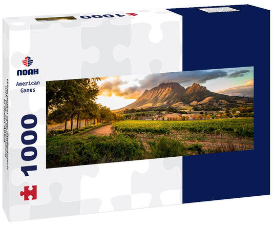 Noah Jigsaw Puzzle Wine region near Stellenbosch with view of Simonsberg in South Africa panorama 1000 pieces